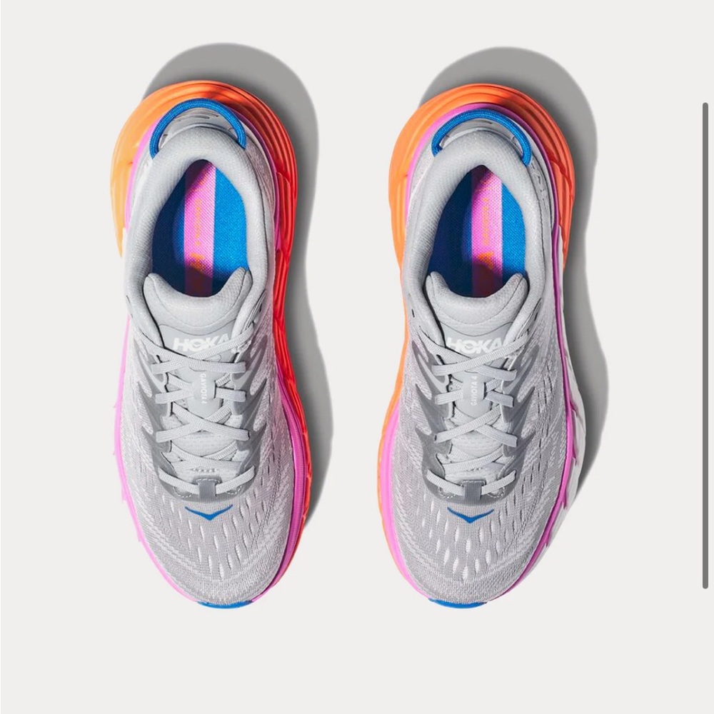 HOKA Gaviota 4 Harbor Mist / Nimbus Cloud Running Shoes - Picture 4 of 10